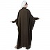 Designer Shirt style Kaftan with inner abaya- Olive Green-White